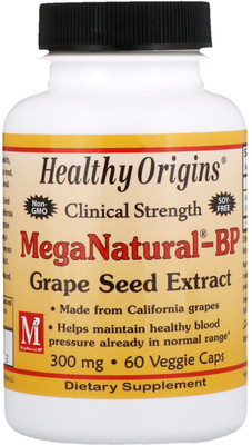 

Healthy Origins MegaNatural-BP Grape Seed Extract 300 mg 60 Veggie Caps(60 No)