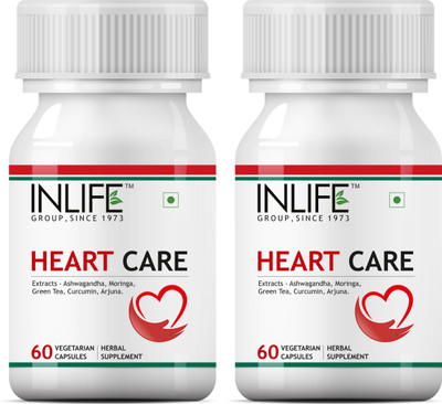 

Inlife Heart Care Supplement - 60 Vegetarian Capsules (2 Pack)(120 No)