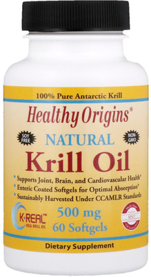 

Healthy Origins Krill Oil Natural Vanilla Flavor 500 mg 60 Softgels(60 No)