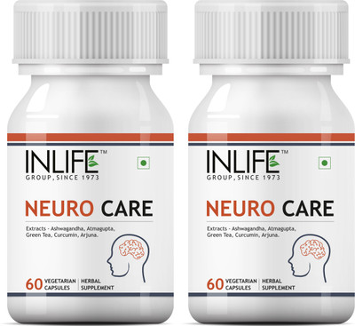 

Inlife Neuro Nerve Care Health Supplement - 60 Vegetarian Capsules (2 Pack)(120 No)
