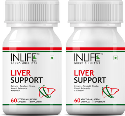 

Inlife Liver Care / Cleanse Support Detoxifier -60 Vegetarian Capsules (2 Pack)(120 No)