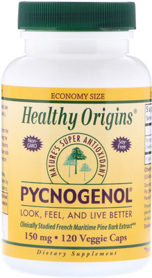 

Healthy Origins Pycnogenol 150 mg 120 Veggie Caps(120 No)