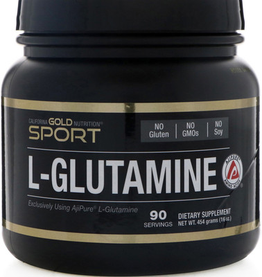 

California Gold Nutrition L-Glutamine Powder AjiPure Gluten Free 16 oz (454 g)(454 g)