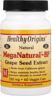 

Healthy Origins MegaNatural-BP Grape Seed Extract 150 mg 60 Veggie Caps(60 No)