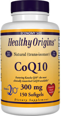 

Healthy Origins CoQ10 Kaneka Q10 300 mg 150 Softgels(150 No)
