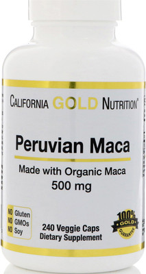 

California Gold Nutrition Peruvian Maca 500 mg 240 Veggie Caps(240 No)