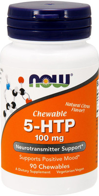 

Now Foods 5-HTP Chewable Natural Citrus Flavor 100 mg 90 Chewables(90 No)