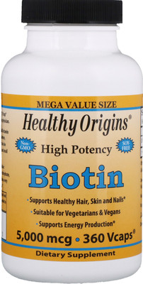 

Healthy Origins Biotin High Potency 5000 mcg 360 Vcaps(360 No)