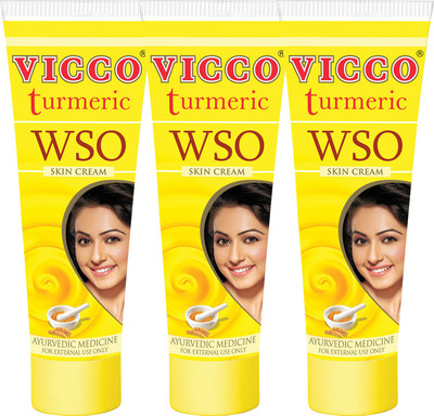 

Vicco WSO Turmeric Skin Cream-60g-Pack of 3 Antiseptic Cream(180 g, Pack of 3)