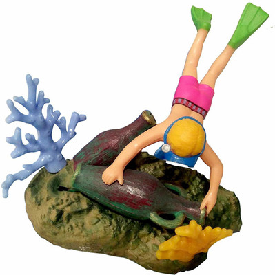 

Pets Empire Action Air Diver with EEL Aerating Aquarium Ornament Fish Tank Decoration Laterite Unplanted Substrate(Multicolor)