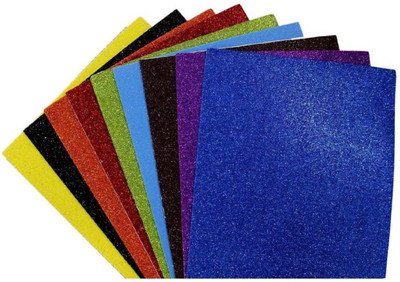

BuyDBest Glitter Foam A4 Pack Of 10 Multicolored Sheets