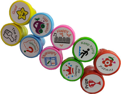 

Shoppernation Fancy Kids Stamp Roller Set Stamp Set (Pack Of 10 Stamps)