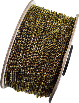 

Embroiderymaterial 2MM Black Color Stone Chain for Silk Thread Jewelry Making (5Mtr)