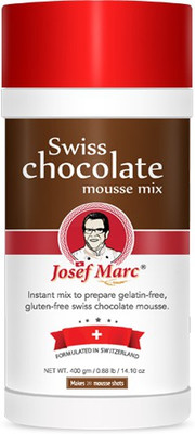 

Josef Marc Swiss Chocolate Mousse Mix, 400g - Instant Egg Free & Gelatin Free Mousse Powder with Rich Cocoa Self Rising Flour Powder(400 g)