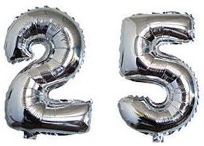 

TRISHRA Solid T2-2YP7-HK0H Balloon(Silver, Pack of 1)