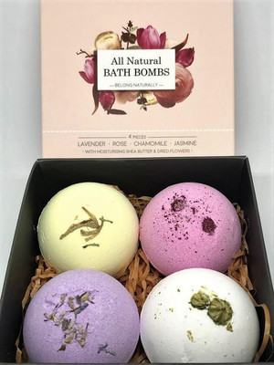 

Seychelles Incense Natural Gift Set Fizzy Bath Bombs Rose, Lavender,jasmine, Chamomile(80 g)