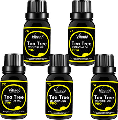 

VIHADO Tea Tree essential oil 7x Pro with Dropper (10 ml) (Pack of 5)(10 ml)