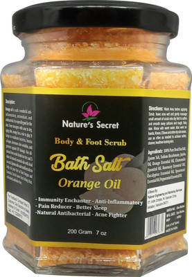 

Nature's Secret Body & Foot Scrub Bath Salt (Orange Flavoured) 200Gm(200 g)