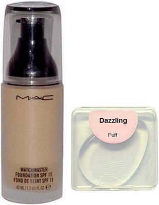 

Dazzling Silicon puff, Mc match master foundation(Set of 2)