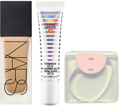 

ellie silicon puff, Nrs foundation, mc lightful tinted cream(Set of 3)