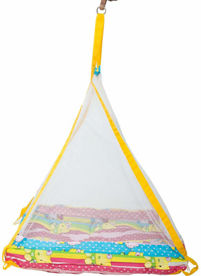 

Baybee Infant baby Swing cradle with Mosquito net and spring / Baby Hanging Cradle / Baby Bed/Baby Bedding Set for Baby Boys and Girls pring / Hanging Cradle(Multicolor)