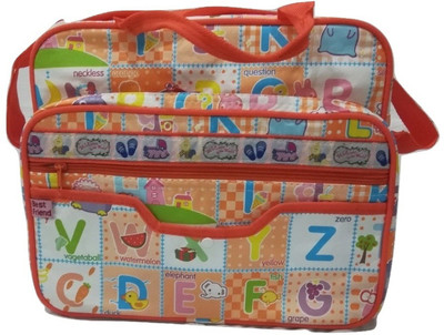 

Baby's Clubb Baby Diaper bag messenger bag multi function bag diapr bag messenger bag storage bag(Orange, Multicolor), Multicolor;orange