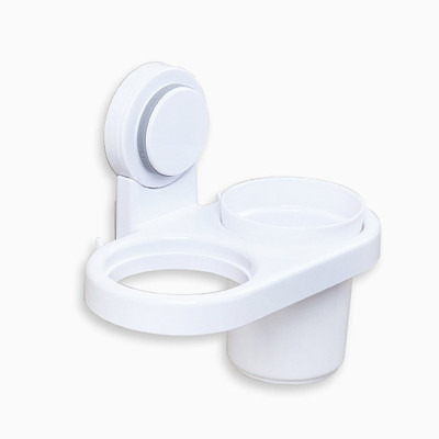 

Max Home Plastic Rotating Lock Suction Cup Hair Dryer Holder Organizer Rack Wall Mounted Dryer Holder