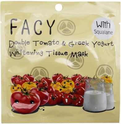 

Facy Double Tomato & Greek Yogurt Whitening Mask Face Shaping Mask