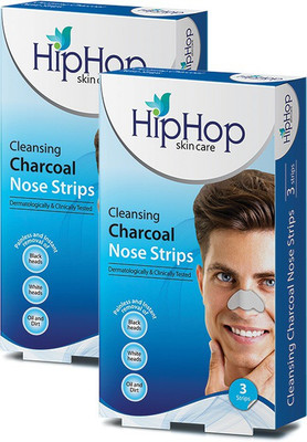 

Hip Hop Charcoal Nose Strips (Men) - Blackhead Remover (Pack of 2)(6 g)
