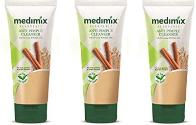 

MEDIMIX Anti Pimple And Acne Face Wash 50 ml ( pack of 3 ) Face Wash(150 ml)