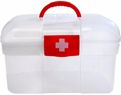 

ATOOZED Layer First Aid Medicine Storage Box Container For Health Care Storage Box (Red Color) First Aid Kit(Home)