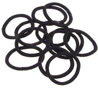 

GaDinStylo Set Of 40 Pcs Effortless Black Colored Elastic Cotton Stretch Hair Ties Bands Hair Band(Black)