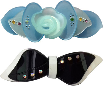 

Shreya Collection Combo of 2 Multicolour Shiny Hair Clutcher Clips for Women and Girl Hair Clip(Multicolor)