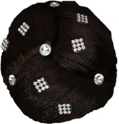 

DYE Synthetic Artificial Hair Juda For Wedding, Party Wear Bun(Brown)