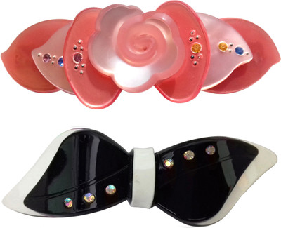 

Shreya Collection Combo of 2 Multicolour Shiny Hair Clutcher Clips for Women and Girl Hair Clip(Multicolor)