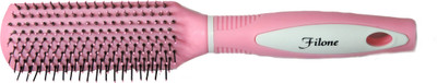 

Filone Flat Hair Brush - Pink - 9543PI