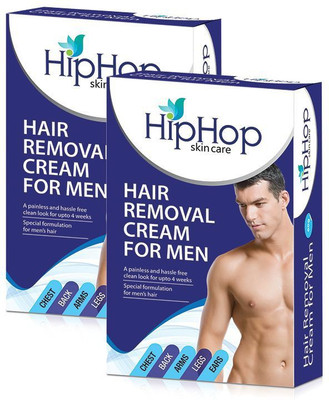 Hip Hop Hair Removal Cream for Men - 60g(Pack of 2) Cream(60 g, Set of 2)