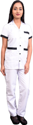 

Ara India Unisex Nurse Uniform | Hospital Uniform | Unisex Hospital Garments Shirt, Pant Hospital Scrub(White M)