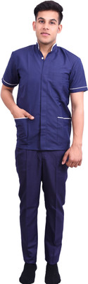 

Ara India Nurse Dress | Hospital Uniform | Unisex Hospital Garments Shirt, Pant Hospital Scrub(Blue M)