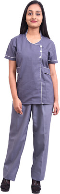 

Ara India Nursing Uniform for Hospital | Unisex Hospital Garments | Nursing Dress Shirt, Pant Hospital Scrub(Grey S)