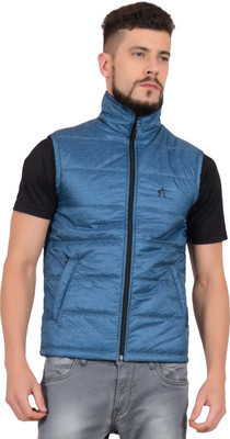 Arcticplus Sleeveless Self Design Men Jacket