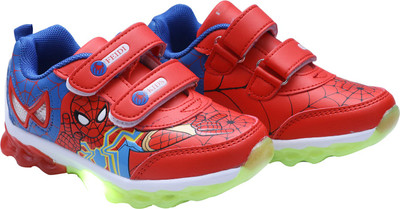 

FEETWELL Boys Velcro Sneakers(Red