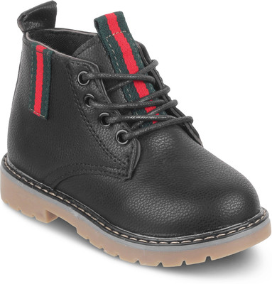 

KITTENS Boys Slip on Casual Boots(Black
