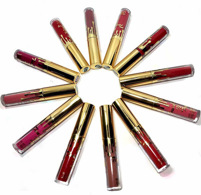 Seven Seas WaterProof & Smdge Proof Liquid Lipstick (12 PCs)(Multi color)