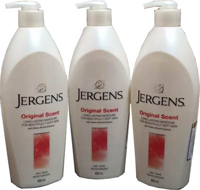 

Jergens Original Scent Cherry Almond Moisturizer 600ml (Pack of 3)(600 ml)
