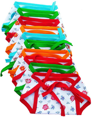 mile fashion New Born Washable Reusable Hosiery Cotton Diapers, 0-6 Months (Multicolour) - Pack of 10
