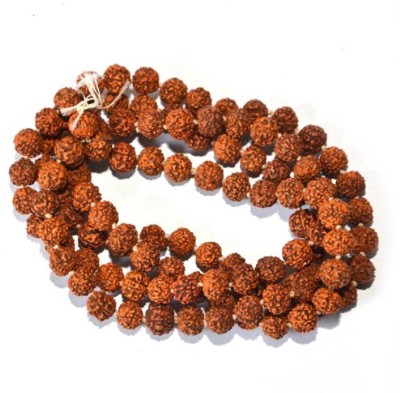 Jaipur Gemstone Shiv Shakti Rudraksh Mala With Natural Rudraksh Beads Wood Chain
