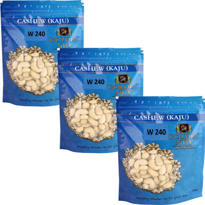

Golden Nut Cashew nuts, W240 - pack of 3(200g each) Cashews(600 g, Pouch)