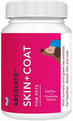

drools Absolute Skin n Coat Pet Health Supplements(110 Pieces)