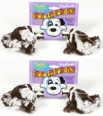 

Pet Brands Choco (Medium) Pack of 2 Cotton Bone For Dog